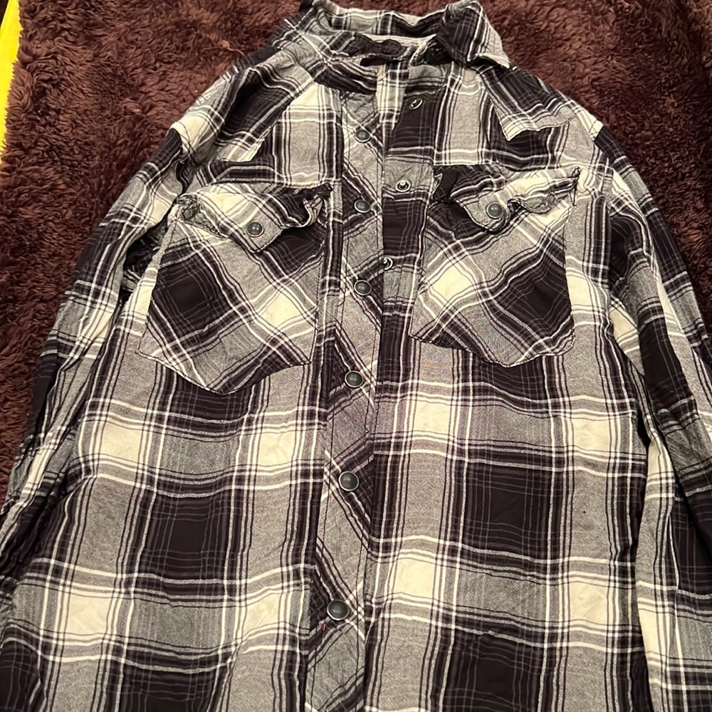 Denim & Supply Ralph Lauren Hutton up plaid top size xs